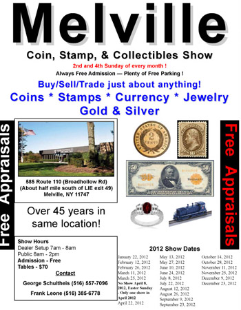 Melville Coin Stamp and Collectibles Show